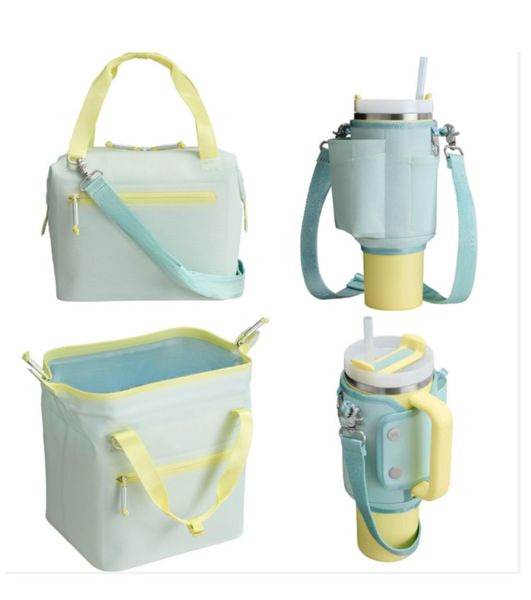 US Stock All Day Julienne Mini Soft Cooler Lunch Bag Box Recycled Polyester Cooler Cooling Travel Cooler Bags Shoulder Bags Madeleine Midi Cooler Backpack 0716