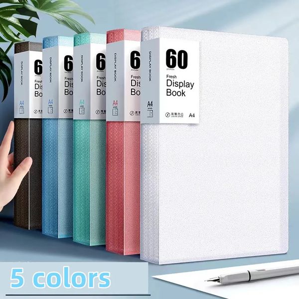 A4 60 page data book insert folder transparent inner page data storage book 250715