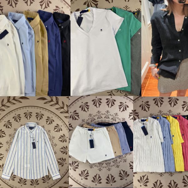 

Women's T-Shirt Designer Embroidered pure cotton V-neck solid color short sleeved summer T-shirt women's American slim fit top base shirt, Clear