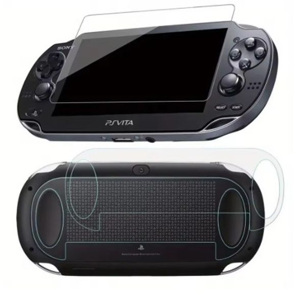 For PSV1000/PSV2000 HD Screen Protector Tempered Glass With Back Protective Film Guard Scratch Resistant For PlayStation Vita