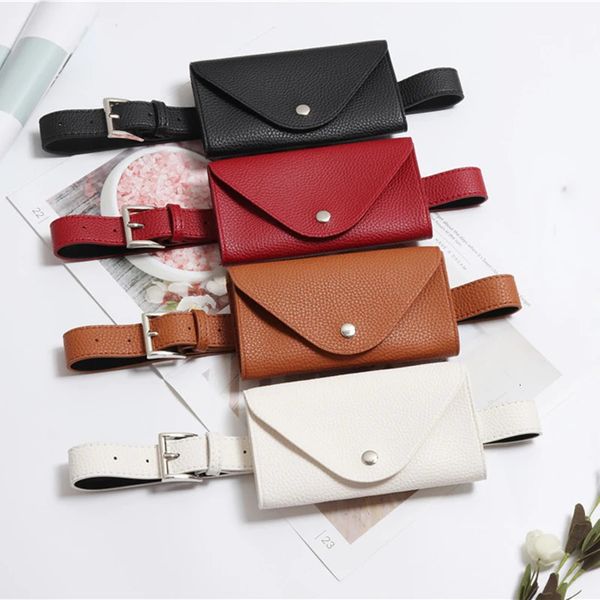 Waist Bag PU Leather Fanny Pack Femal Belt Phone Pouch Small Chest Pack Bags Vintage Women Belt Messenger Bags 250714