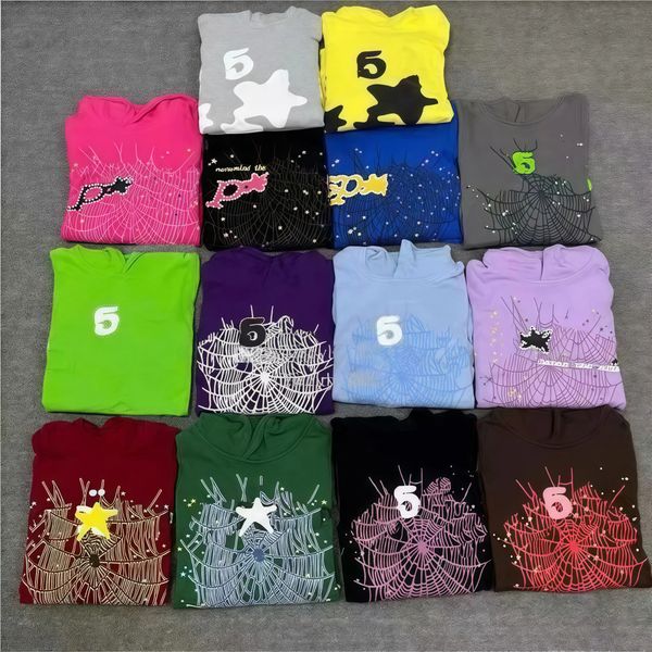 spidery Designer hoodie men hoodies spidery hoodie sweatshirts hip-hop sweatpants women's foam puff printed sweatshirts pants bubble printed Y2K hoodies us size s-xl