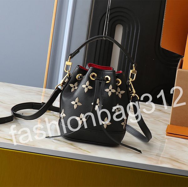 

Women's single-shoulder bags designer bags luxury bags high-quality genuine leather shoulder bags mini bucket bags classic printed letter bags crossbody bags, #6