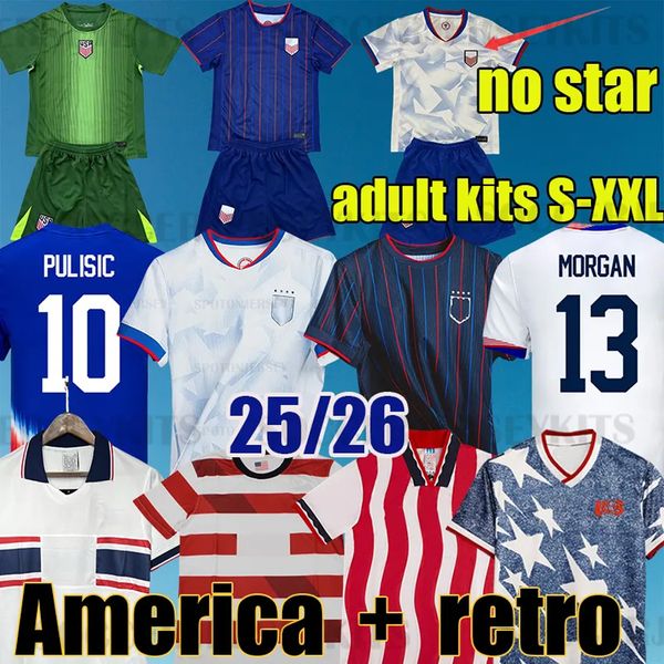 

2025 PULISIC MCKENNIE Football Jersey ERTZ ALTIDORE PRESS WOOD MORGAN LLOYD 2025 2026 America Football Shirt United, Away player patch