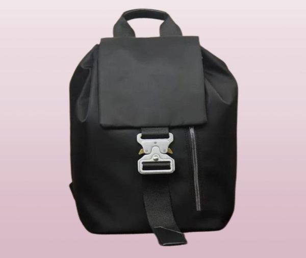 

1017 ALYX 9SM TANK Nylon Men039s Shoulder Bag and Backpack Black Fashion Rucksack Bags6855618