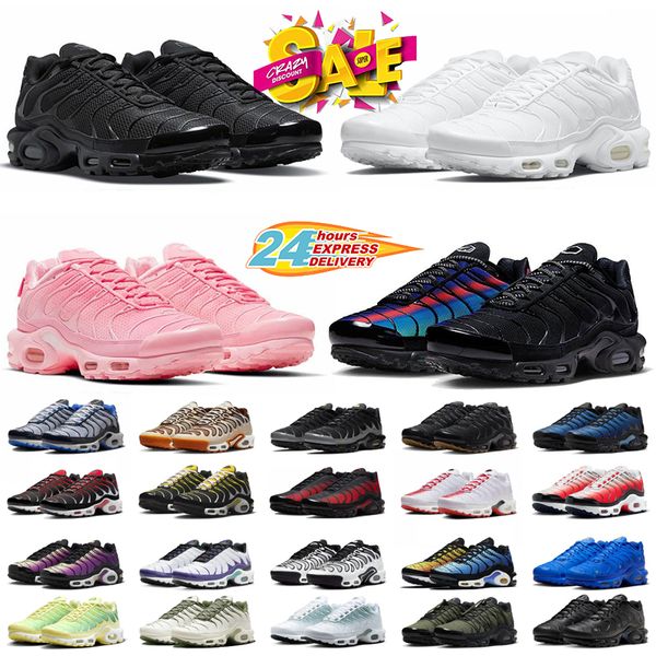 

tn running shoes tnss sneakers mens trainers Triple Black White Unity Greedy Hyper Blue tns women men outdoor sports sneaker 36-46, Silver