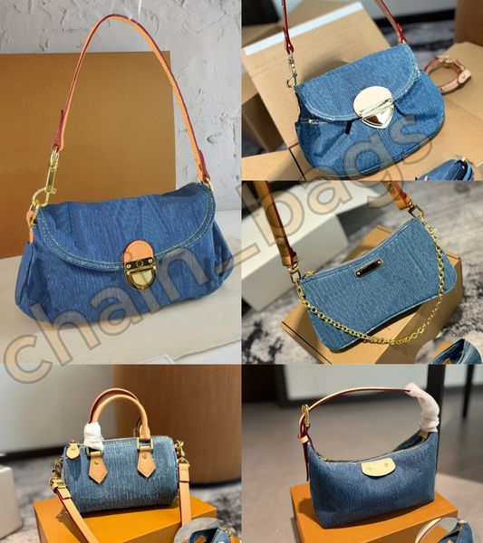 

luxury designer shoulder denim bag handbag bags designer women purse hobo tote crossbody bag 2025 designer shoulder mini bags for women designer sac 99, Denim-1