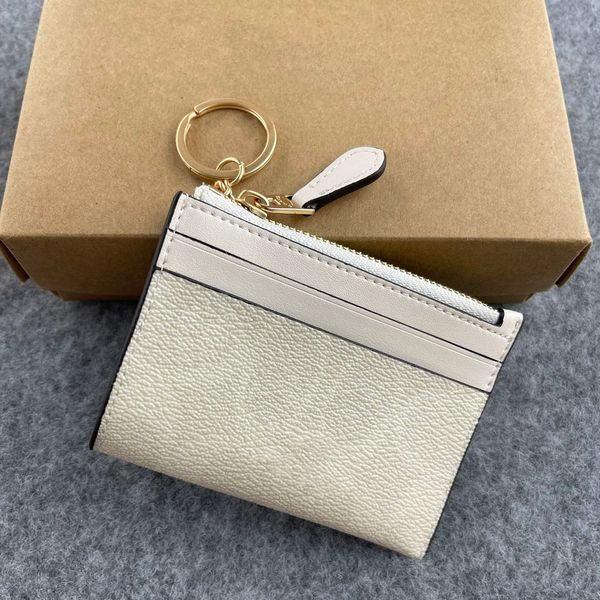 

Designer Keychain for women card bag mini wallet bags luxury leather keyring keychain bag charm leather keychain purse01