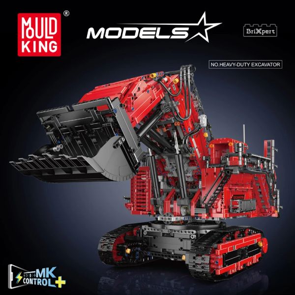 The R9800 Excavator Building Block Mould King 17070/17071 Remote Control Vehicle Car Model Education Assembly Truck Brick Kid Christmas Gift