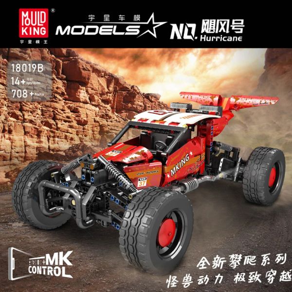 The Motorized Hurricane Off-road Vehicle Car Building Block Mould King 18019B Car Model Education Assembly Toys Kids Christmas Gifts