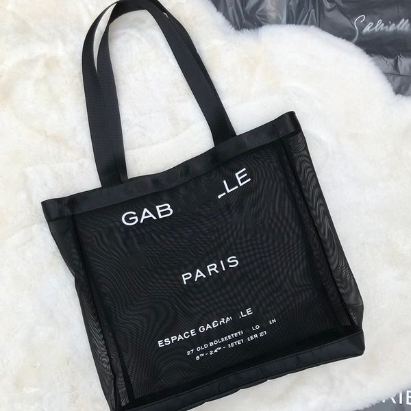 

Designer Storage VIP Gift High Quality Makeup Mesh Bag Lipstick Clutch Holder for Shopping Beach Travelling Toiletry Fashion, Black