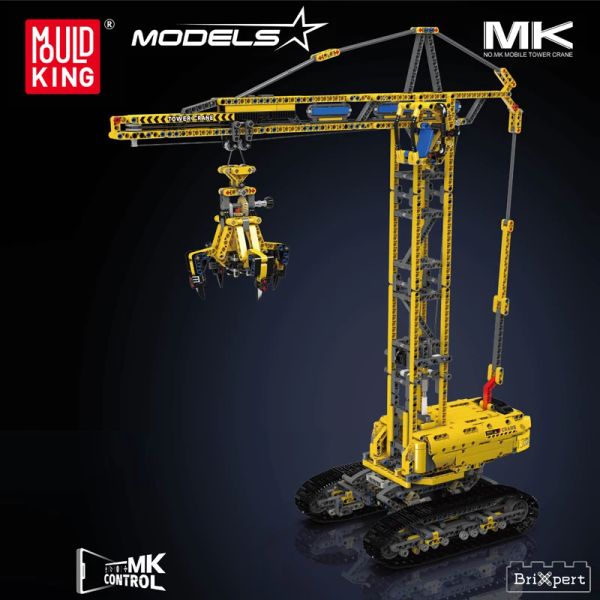 The Crawler Crane Building Block Mould King 17059 Remote Control Car Education Assembly Toys Model Compatible With 42042 Kids Christmas Gift