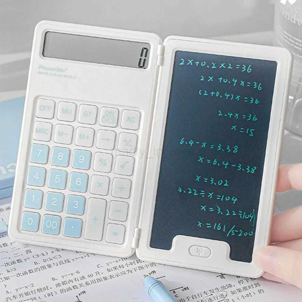 ute Foldable Calculator Portable LCD Display Mini Finance Practical Notepad Student School Stationery M250718