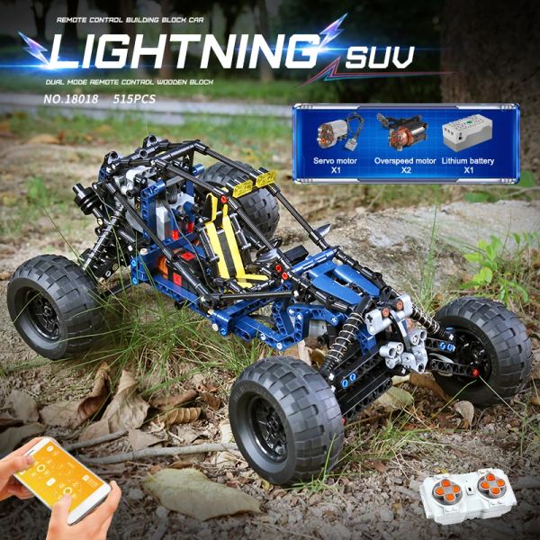 The MOC-3028 lightning APP Remote Control Car Building Block MOULD KING 18018 Climbing Car Model Education Bricks Toys For Kids Christmas Gifts
