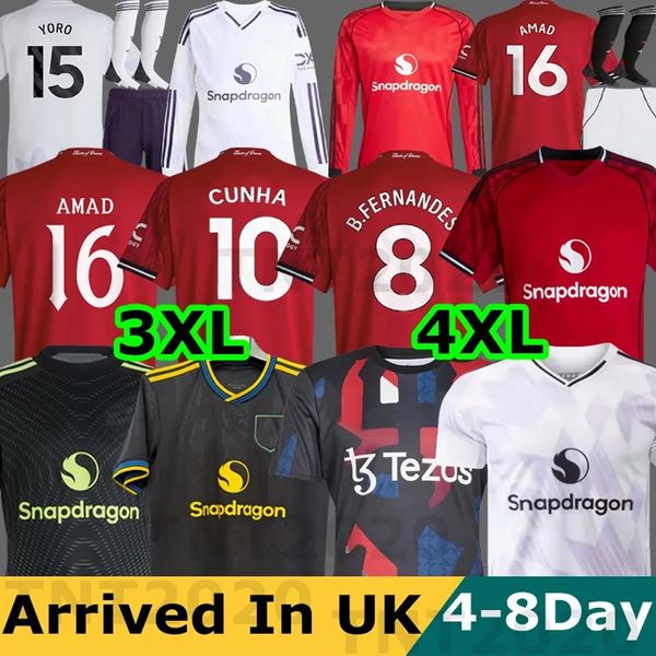

2025 2026 AMAD 16 GARNACHO YORO CUNHA 10 HOJLUND MAINOO MOUNT football shirt Soccer Jersey Pre match Stone Roses MARTINEZ CASEMIRO B. FERNANDES UNTED 25, 25/26 third adult player+epl