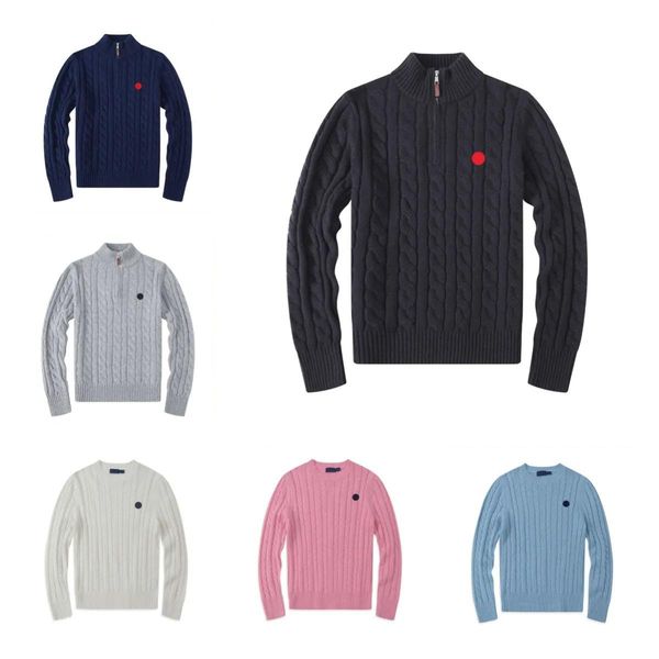 

Mens Sweaters Wool Casual High Quality Cardigan Designer Pull Half Zip Women Hoodie Polo Jacket Winter Long Sleeve Sweater Pullover Size S-2, A6
