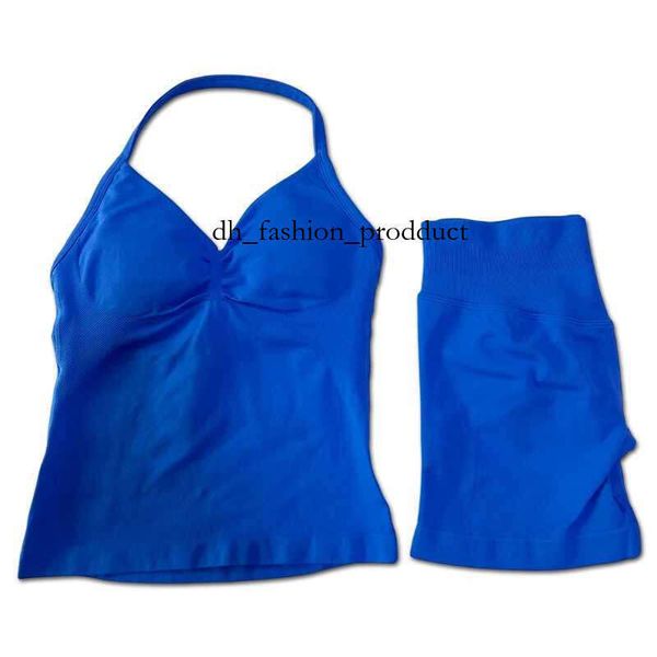 

dfyn impact shorts 2pcs Impact Gym Set Womens Backless Tank Top High Waist Threaded Seamless Shorts Gym Set W250410 87f, Dark game