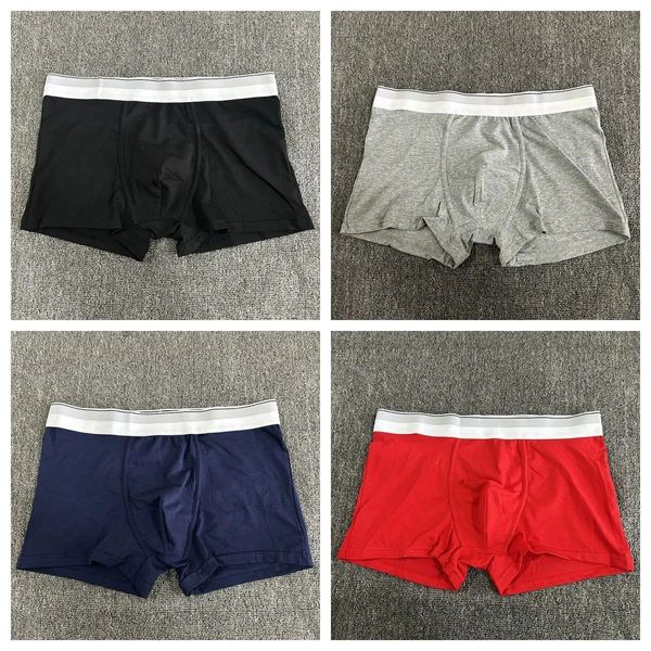 

3PC Men' Underwear Designer Sexy Underpants Cotton Underwear Male Boxers Brand Underpants Flat Cornered Shorts, White