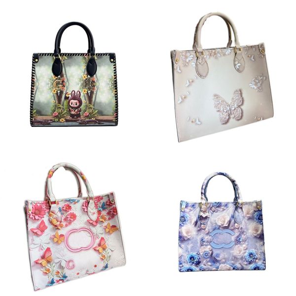 

Womens Totes Handbag Labubu Designer Letter Fashion Bags Flap Lady Storage Bag Painting Pattern Makeup Bag Elegance Large Capacity 32*38cm, G4