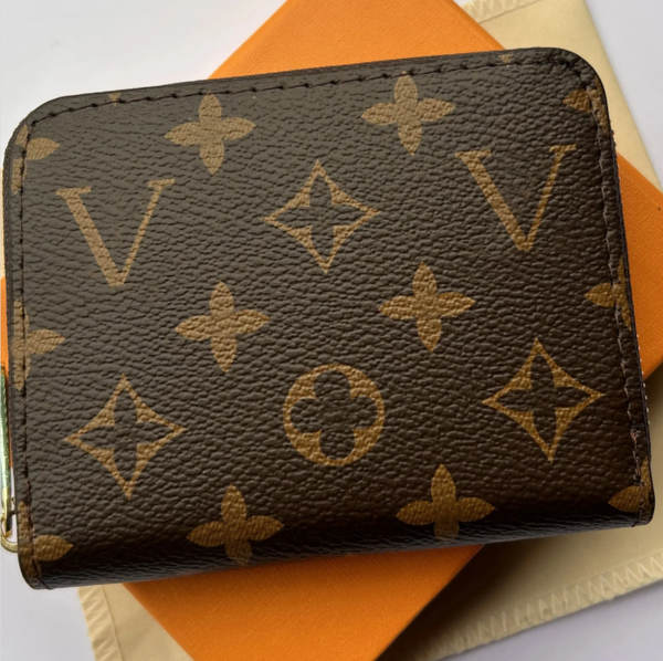 

Luxurys Designers Wallet Fashion Bags Card Holder Carry Around Women Money Cards Coins Bag Men Leather Purse Long Business Wallets with out box, Embossed black-short