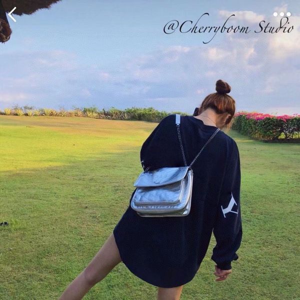 

Women hoodie pullover sweatshirt classic back letter L090 bat loose thin hoodie unisex long pure cotton high-quality hoodie -L, Khaki