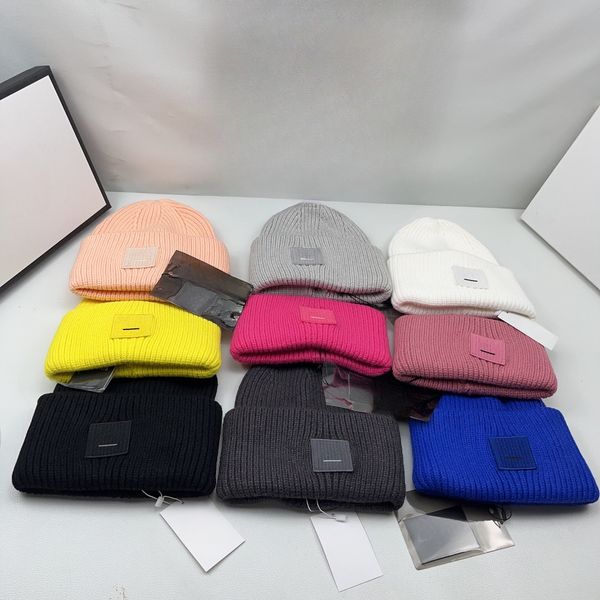 

Designer Beanie Plaid Hats for Men Women Knitted Bonnets Winter Hat Fall Thermal Skull Cap Ski Travel Classical Beanies Black, #2 black