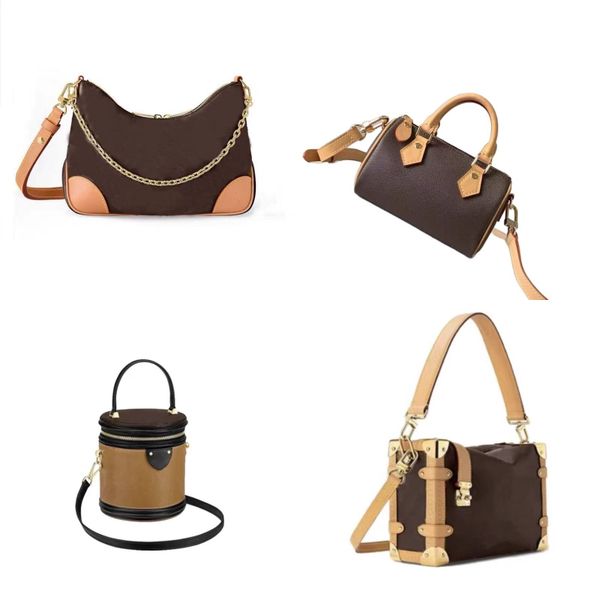 

Luxury womens Shoulder Bags Designer Mini Nano Shoulder Bag Women Leather Denim Crossbody Brand Embossed Tote Purse Brown Flower Handbag, White