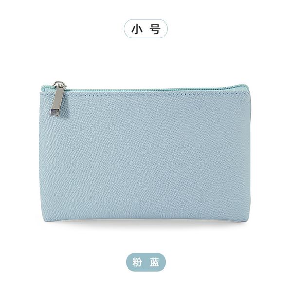 SS24 Hot spot pu leather simple storage bag portable women's cosmetic bag small portable female coin purse