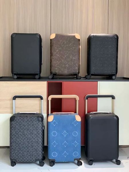 

designer rolling luggage suitcase luxury luggage travel bag suitcases valise trolley case leather bag corner compact double pulley carry on, Iv 11
