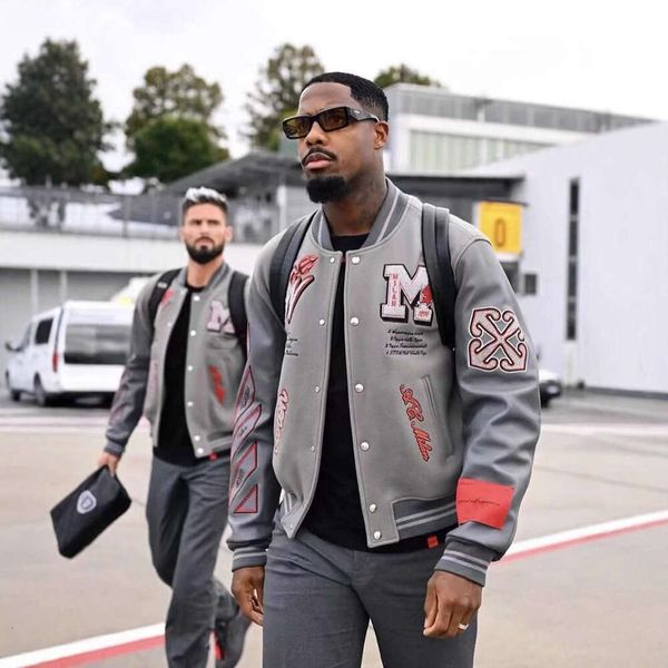 

Extra Large 150kg Plus Size Trendy Brand Unisex Spring Autumn Korean Style Baseball Jacket men jackets Wholesale, Gray (quilted version)
