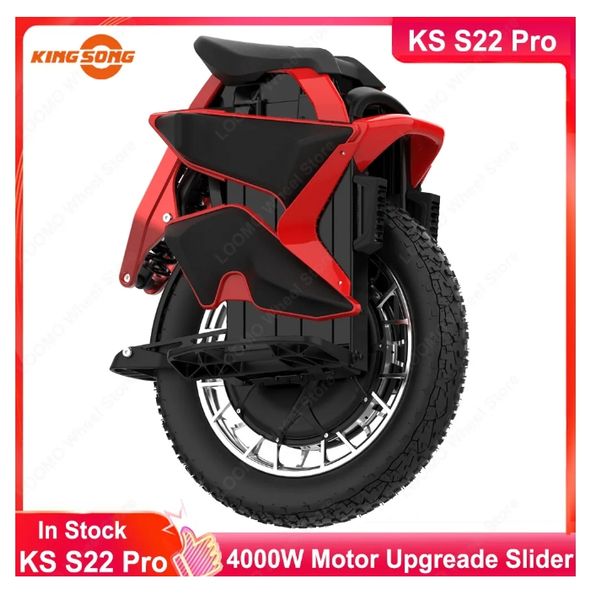 

2025 Newest King Song S22 Pro Eagle Unicycle 126V 2220Wh Electric Unicycle 3300W Motor 70km/h 20 Inch Off-road Suspension Unicycle