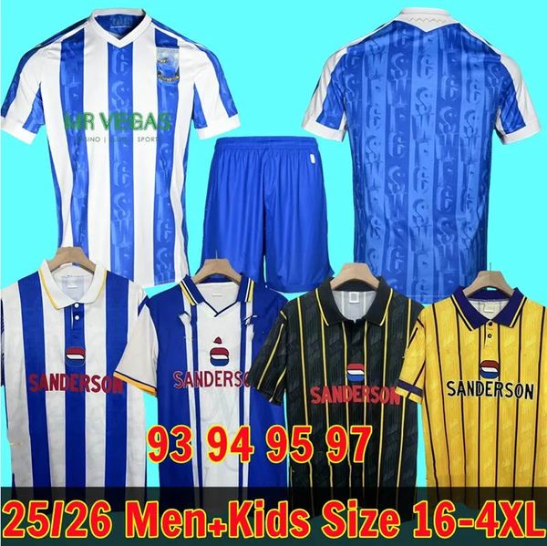 

25 26 Sheffields Wednesdays soccer jerseys 2025 Will Vaulks Callum Paterson Michael Smith Tyreeq Bakinson Mallik Wilks football shirts 93 94 95, Brown