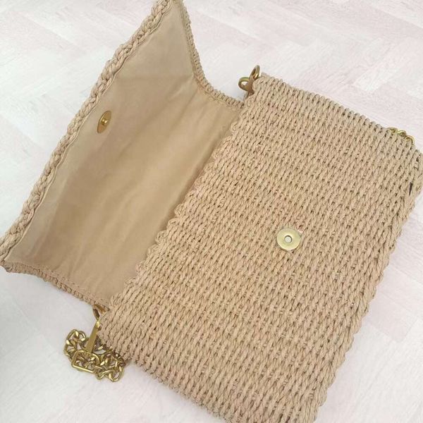 Designer Bag Woven Bag Handwoven Paper Single Shoulder Bag Straw Bag Crossbody Bag Internet Celebrity Handbag