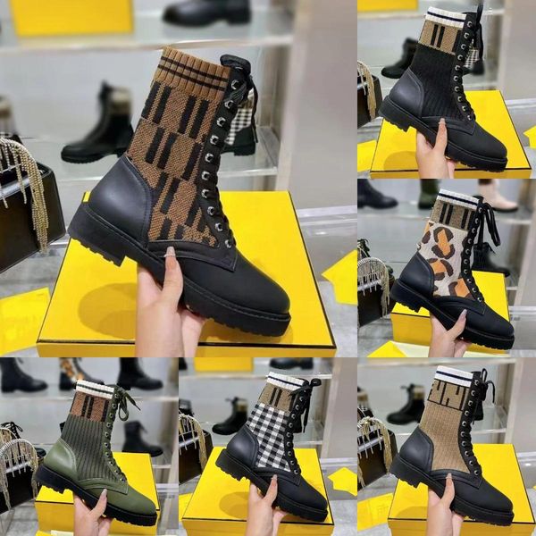

Designer boots brand design lace-up women's platform anti-slip waterproof leather ski round head lace-up short thick-soled women's knight boots Women's shoes, P-2