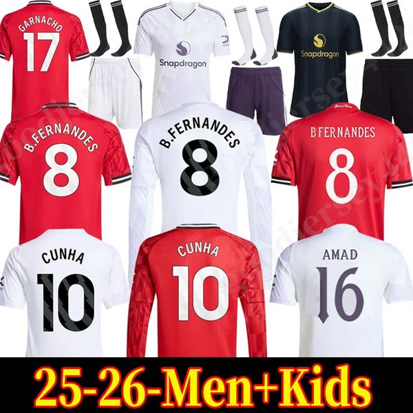 

25 26 MAN CUNHA Soccer Jersey AMAD GARNACHO HOJLUND MAINOO MOUNT unted football shirt MARTINEZ FERNANDES YORO UNTED CASEMIRO Zirkzee Kids Child kit001, Yellow