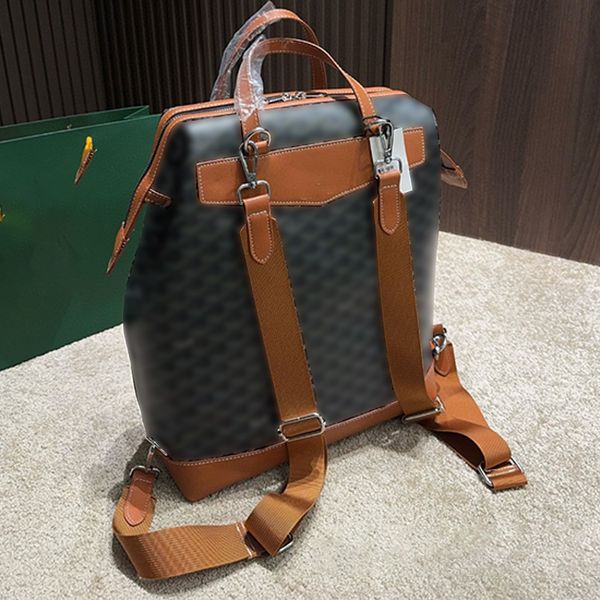 

Designer Backpacks large capacity presbyopia backpack laptop bag vintage folding bag trendy brand travel school bag, Brown