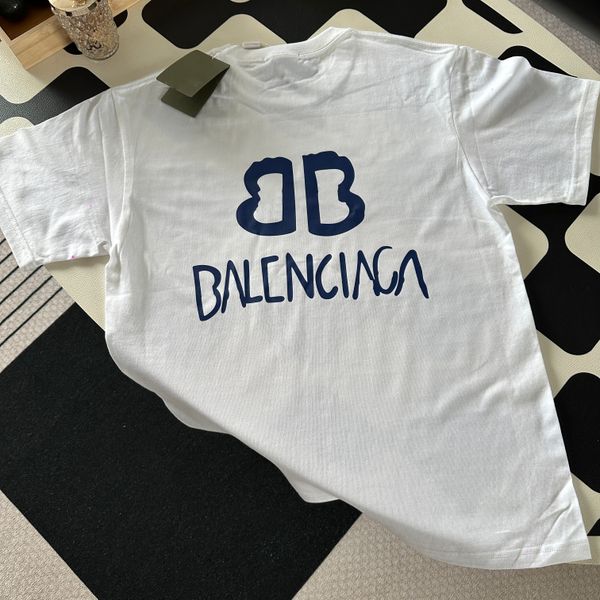 

paris T Shirt Men womans Europ desginer Black White classics Casual Summer Round Neck Cotton High Quality two B letter Graphic xxxl 5xl clothing Short Sleeves tee tops