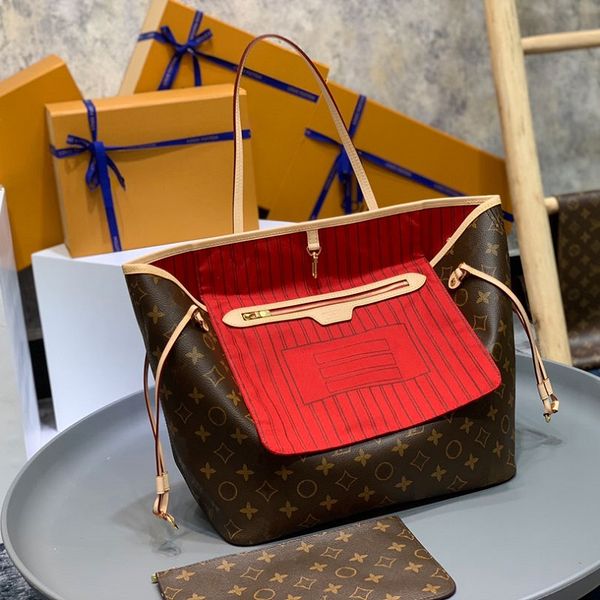 

Tote Bag Designer Bags Wallet Fashion Tote Leather Messenger Shoulder Handbag Women Bags High Capacity Composite Shopping Bags Old Flower Brown lattice, #1