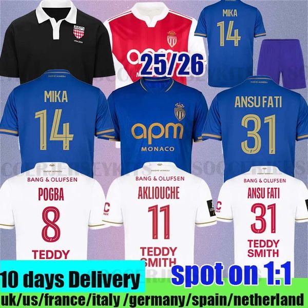 

2024 AS Monaco Soccer Jersey - Home | BEN YEDDER | FOFANA | Centenary Edition, Away player patch 1