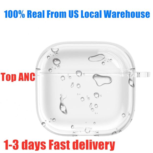 

USA Stock For Apple AirPods 4 AirPods pro 2 3rd Headphone Accessories Silicone Protective Headphone Cover Headphone silicone Case