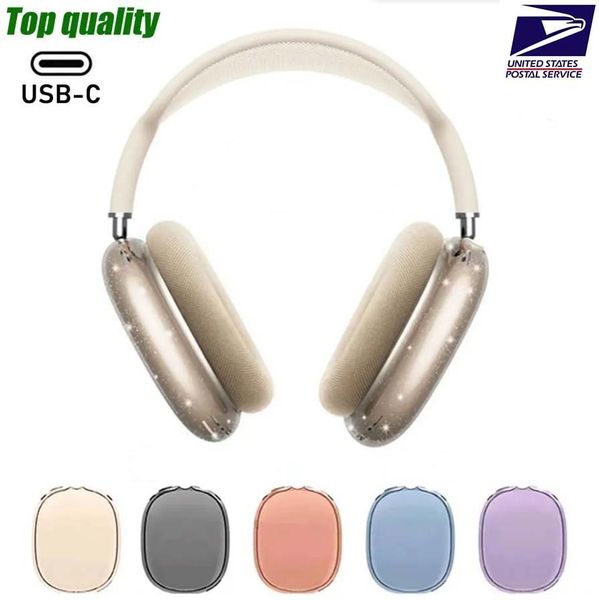 

USB C For AirPods max case airpodspro max 2 pro 2 3 4 Headband Headphone Accessories Transparent Waterproof Protective case