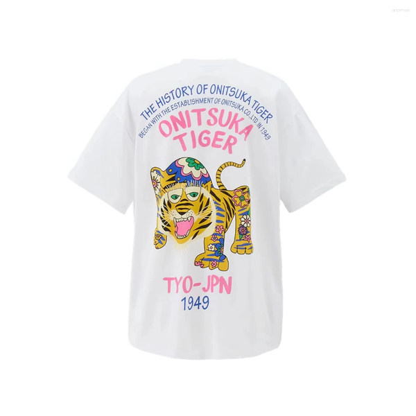 

Women' T Shirts 2025 Shirt Tiger Graphic Printed Cotton Short Sleeve Sports Casual Streetwear Suitable For Women And Men, A1