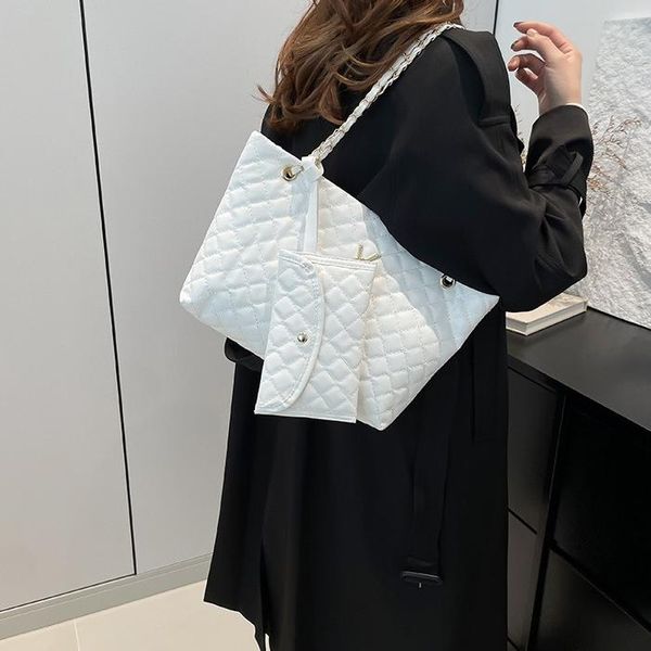 

Designer bag Fashionable Genuine leathr Handmade Comfortable And Large Capacity diamond grid Tote Suitable For Daily Work Portable Handbag Shoulder Bag, #-1