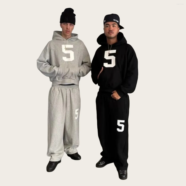 

Men' Tracksuits Zipper Cardigan Fashion 05 Seven Hoodies Women And Men Streetwear Casual Sweatpants Set Sweatshirts Tracksuit Clothing, Grey 05