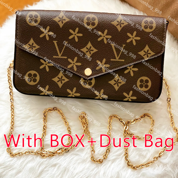 

10A luxury Designer Bag Wallet Ladies Classic Set of 3 piece Felicie Bag Luxury Tote Shoulder Bag Clutch Messenger Bag Wallet for women handbag cross body bag M61276, #14