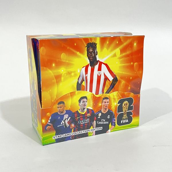 Football Star English Laser Cards Collection Cards Player Card Fans Gift Package Toys Kids Gifts