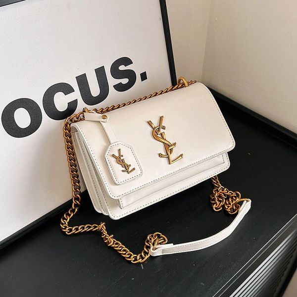 

Best Designer Bag French-Inspired Chain Strap Shoulder Bag - Trendy Mini Square Crossbody Purse for Women, Luxury Viral Fashion Bag With Free Shipping, Black