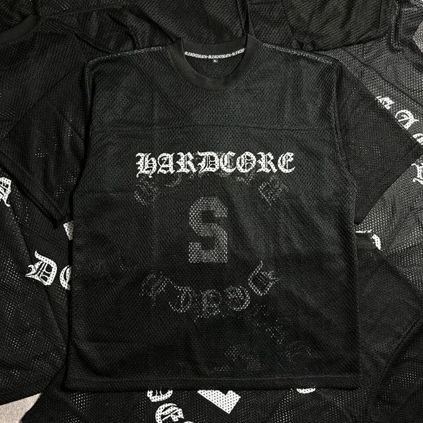 

Men's Casual Shirts Clothes Mesh Breathable T Shirt Men Women Summer Trend American Sports Short Sleeved Hollow Loose Fitness Jogging, A1