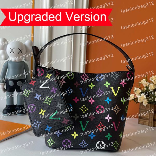 

Bucket bags designer bags luxury bags classic monogram handbags genuine leather shoulder bags tricolor tote bags single-shoulder bags women's crossbody bags, White