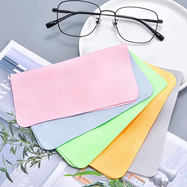 Wholesale Suede Glasses Cloth Custom Logo Digital Printing Microfiber Lens Sunglasses Cleaning Cloth